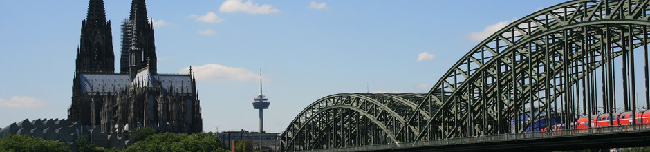 Hohenzollernbrücke und Kölner Dom